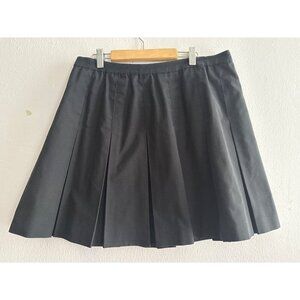 Vintage Black Pleated Mini Skirt Lilly's of Beverly Hills Size 16